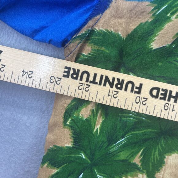 Thums Up Mens L Hawaiian Surfboard Button Up Surf Shirt Vintage 90s Thumbs - Picture 11 of 12